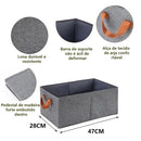Caixa Multiuso para Armazenamento de Roupas, Resistente para Guarda-Roupas.